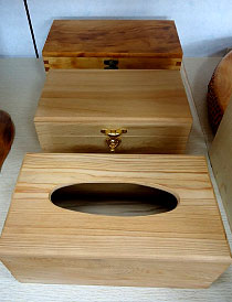 檜木手工面紙盒